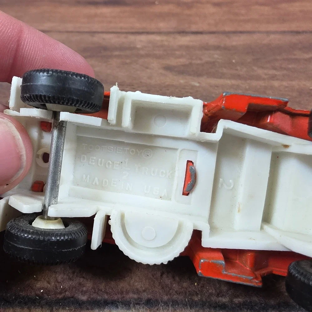 Tootsie Deuce 1/2 Truck Boys One Size Orange Good Vintage Plastic Dump Truck USA